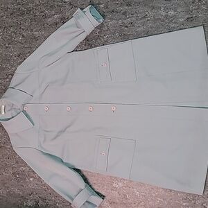 Vintage. 70s. Forecaster Of Boston. Blue Trenchcoat. Like-new! Women's Size 20.5